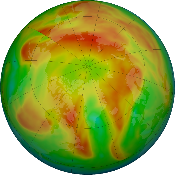 Arctic ozone map for 30 March 2021
